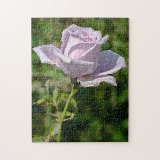 Pale Lilac Tea Rose Jigsaw Puzzle (Vertical)