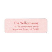 Pale on Pink Chrysanthemum Etiket (Voorkant)