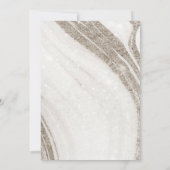 Pale Or Marbre Agate Couples Douche Invitation (Dos)