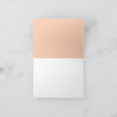 Pale Orange Watercolor Abstract Bedankkaart (Binnen)