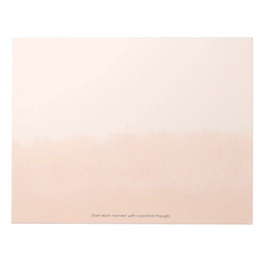 Pale Orange Watercolor Abstract Notitieblok (Voorkant)