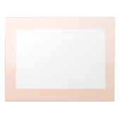 Pale Orange Watercolor Abstract Notitieblok (Voorkant)