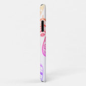 Pale Pastel Couleur rose Feuille iPhone 11 Coque (Dos/Droite)