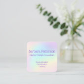 Pale Pastel Rainbow Prismatic Cartes de visite (Debout devant)