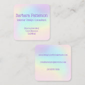 Pale Pastel Rainbow Prismatic Cartes de visite (Devant / Derrière)