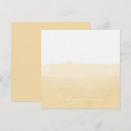 Pale Peach Folded Thank You Card Bedankkaart