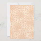 Pale Peach Gerber Daisy Custom Wedding Invitation (Dos)