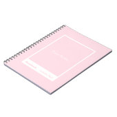 Pale Pink Block Quote Classic Notitieboek (Linkerzijde)