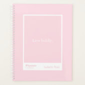 Pale Pink Block Quote | Fully Customizable Planner (Voorkant)