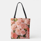 Pale Pink Carnations Tote Bag (Dos)