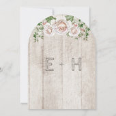 Pale Pink Farm House Barnwood invitations de maria (Dos)