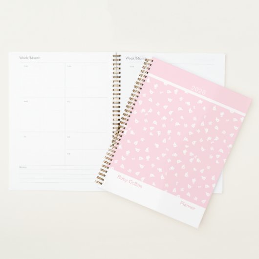 Pale Pink Feminine Minimalist Floral Large (Devant avec enveloppe)