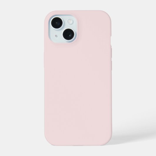 Pale pink iPhone 15 hoesje (Achterkant)