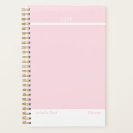 Pale Pink Minimalist Planner