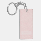 Pale Pink on Pink Chrysanthemums with Name Photo Sleutelhanger (Voorkant Links)