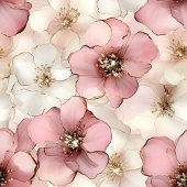 Pale Pink Petals Towel Chic Custom Name Bathroom