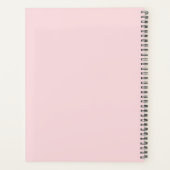 Pale rose élégant planneur personnalisé (Dos)