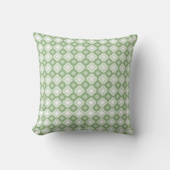 Pale Sage Throw Pillow Kussen (Voorkant)