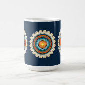 Pale Yellow Orange Mandala Mug (Centre)