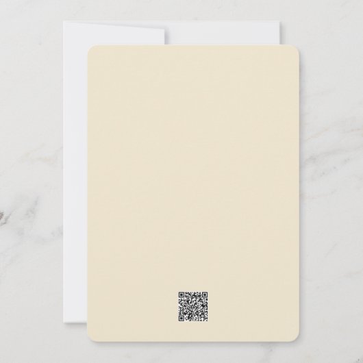 Pale Yellow Rose Birthday Invitation Card (Dos)