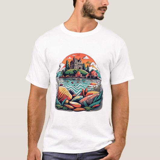 Paleis aan de rivier t-shirt (Voorkant)