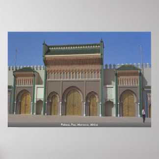 Paleis, Fez, Marokko, Afrika Poster
