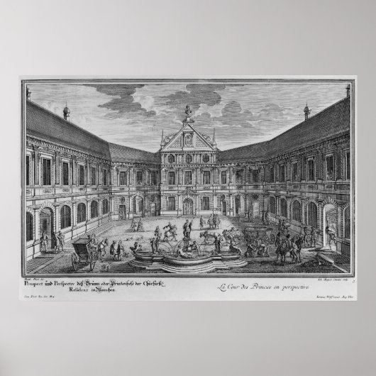 Paleis in München, Duitsland Poster (Voorkant)