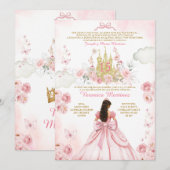 Paleis Spaans Blush Roze Prinses 15 Años Kaart (Voorkant / Achterkant)