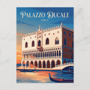 Paleis van de Doge, Venetië, Italië Italië Briefkaart
