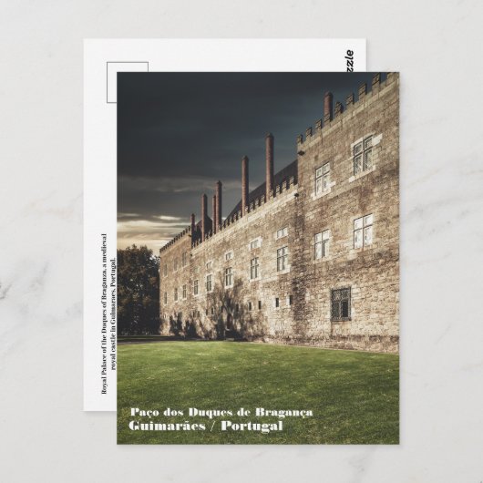 Paleis van de hertogen van Braganza Briefkaart (Voorkant / Achterkant)