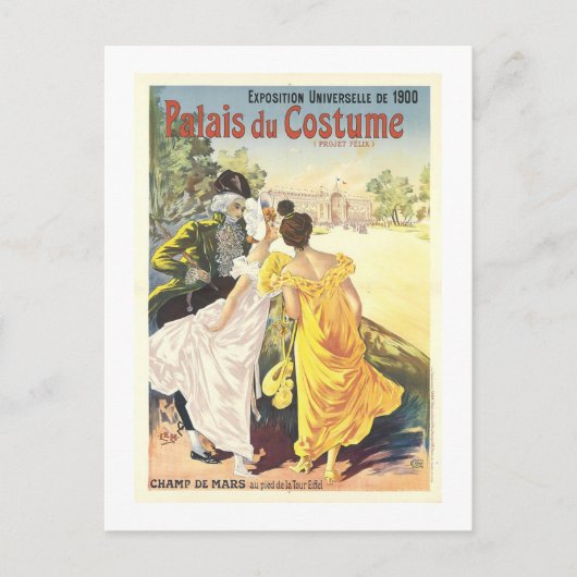 Paleis van de Kleding uit de Wereldtentoonstelling Briefkaart (Voorkant)