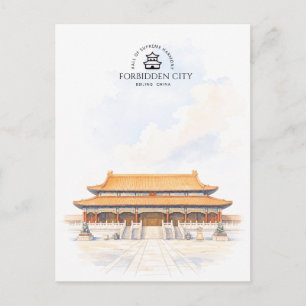 Paleis van de Opperste Harmonie, Verboden Stad, Re Briefkaart
