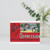 Paleis van depressie briefkaart (Staand voorkant)