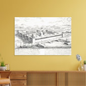 Paleis van Diocletiaan (245-313), Split, Joegoslav Canvas Afdruk (Insitu (Woonkamer))