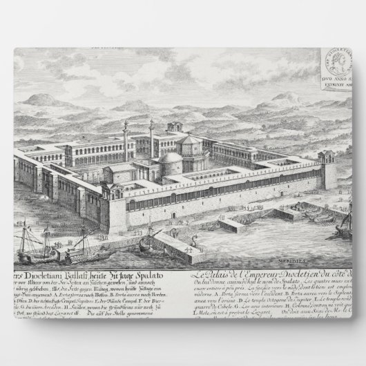 Paleis van Diocletiaan (245-313), Split, Joegoslav Fotoplaat (Voorkant)