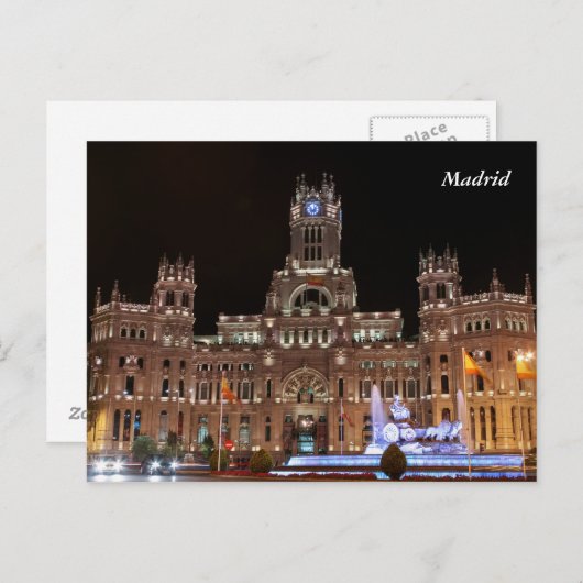 Paleis van het Briefkaart Cibeles (Voorkant / Achterkant)