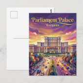 Paleis van het Parlement Roemenië Briefkaart (Voorkant / Achterkant)