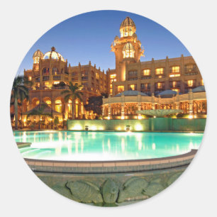 Paleis Van Het Verloren Stad Hotel En Zwembad Ronde Sticker