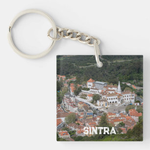 Paleis van Sintra van bovenaf in Sintra, Portugal Sleutelhanger
