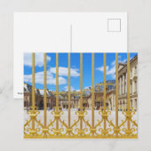 Paleis van Versailles binnenhof door de poort Briefkaart (Voorkant / Achterkant)