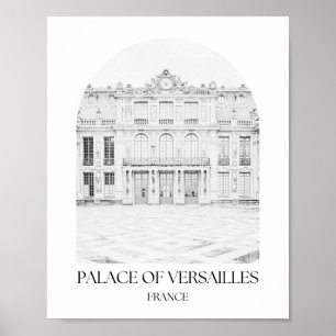 Paleis van Versailles Frankrijk Boog Fotoprint Poster