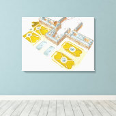 Paleis van Versailles. Frankrijk Canvas Afdruk (Insitu (Houten vloer))