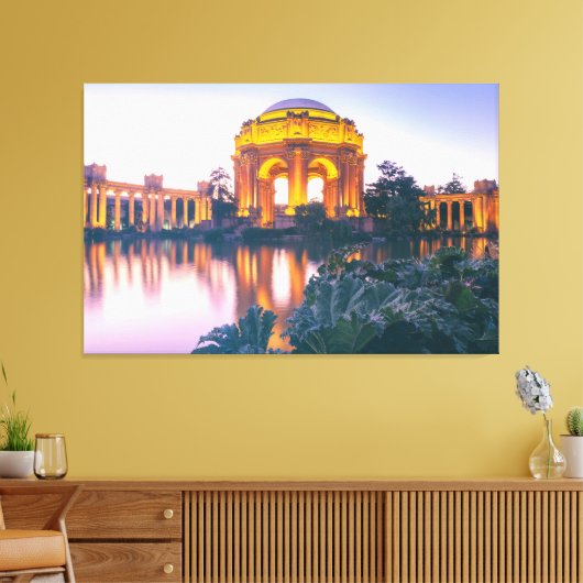 Paleis voor Schone Kunsten van San Francisco Canvas Afdruk (Insitu (Woonkamer))