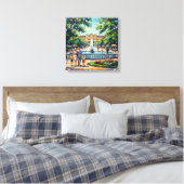 Paleispark Schönbrunn Wenen Opgespannen Canvas Afdruk (Insitu (Slaapkamer))