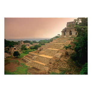 Palenque, Chiapas, Mexico, Maya Foto Afdruk