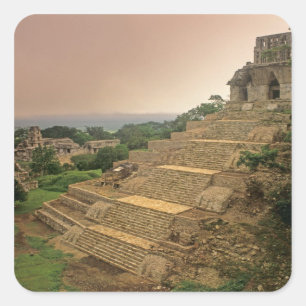 Palenque, Chiapas, Mexico, Maya Vierkante Sticker
