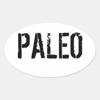 Paleo Bumpersticker Ovale Sticker