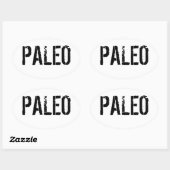 Paleo Bumpersticker Ovale Sticker (Vel)