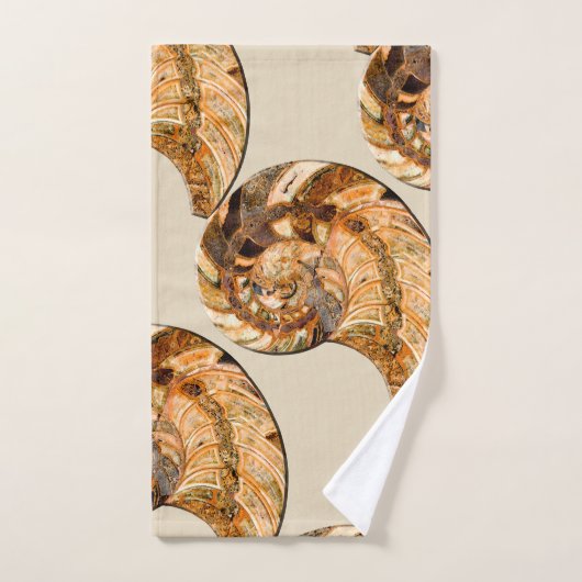 "Paleo-chic" Cleoniceras Cleon Ammoniet Fossiel Bad Handdoek (Handdoek)