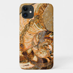 "Paleo-chic" Cleoniceras Cleon Ammoniet Fossiel iPhone 11 Hoesje